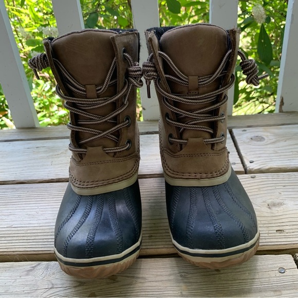 Sorel Women's Slimpack Lace II Duck Boots size 8 Waterproof Leather NL3058-245 - Picture 7 of 13